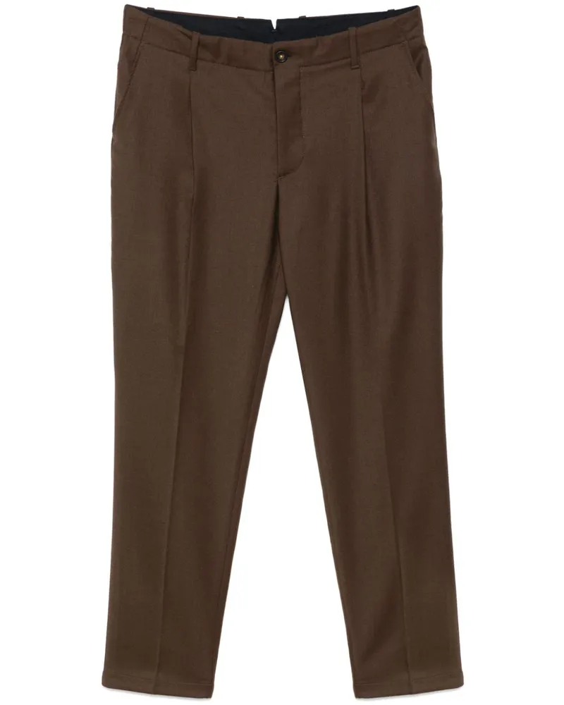 Manuel Ritz Plissierte Hose - Braun Braun