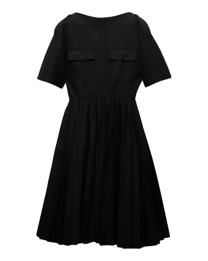 Prada Kleid aus Gabardine - Schwarz Schwarz