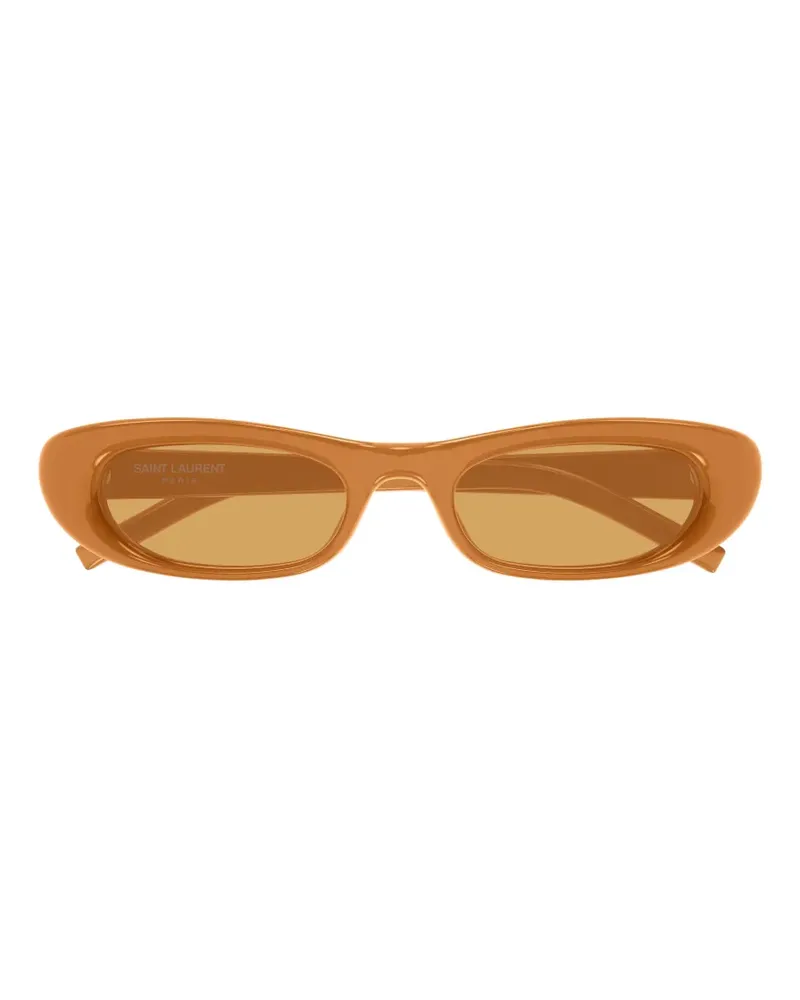 Saint Laurent SL 557 Shade Plump Sonnenbrille mit ovalem Gestell - Orange Orange