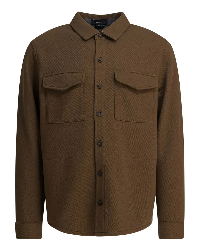 Vince Hemdjacke aus Baumwollgemisch - Braun Braun