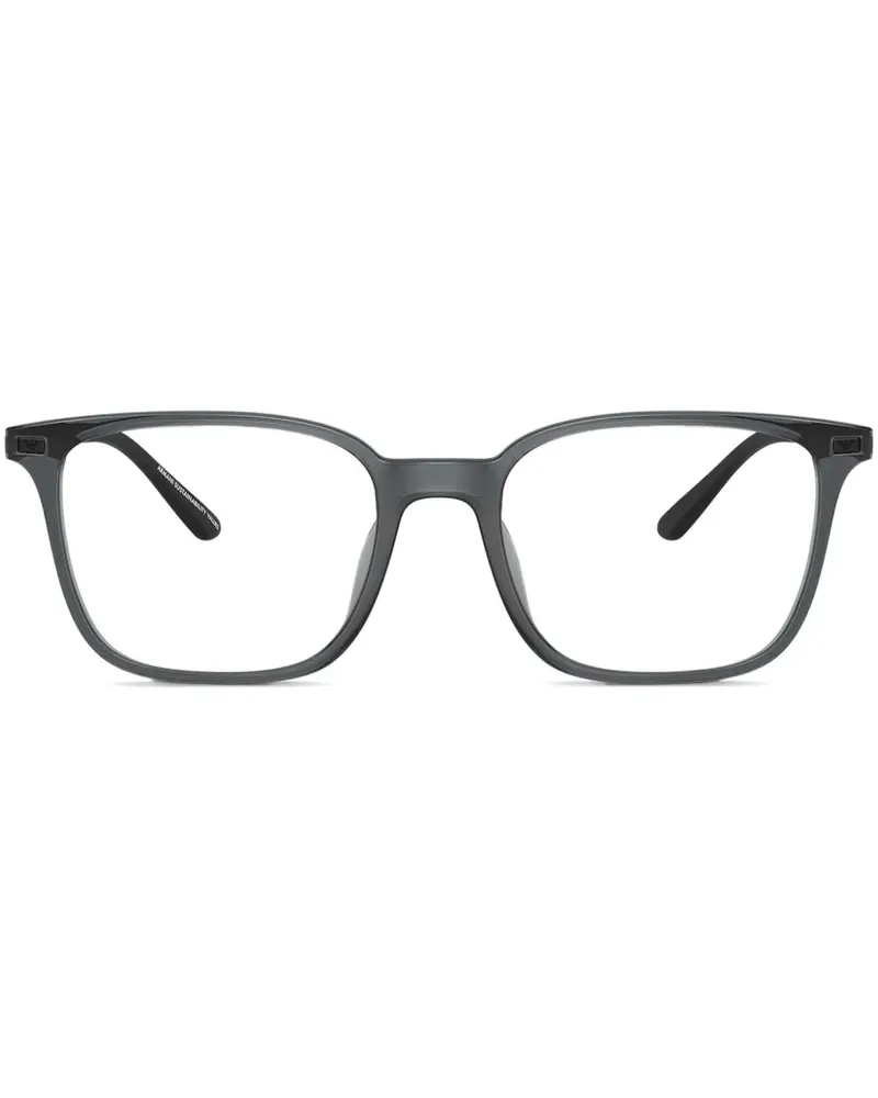 Emporio Armani Brille mit eckigem Gestell - Schwarz Schwarz