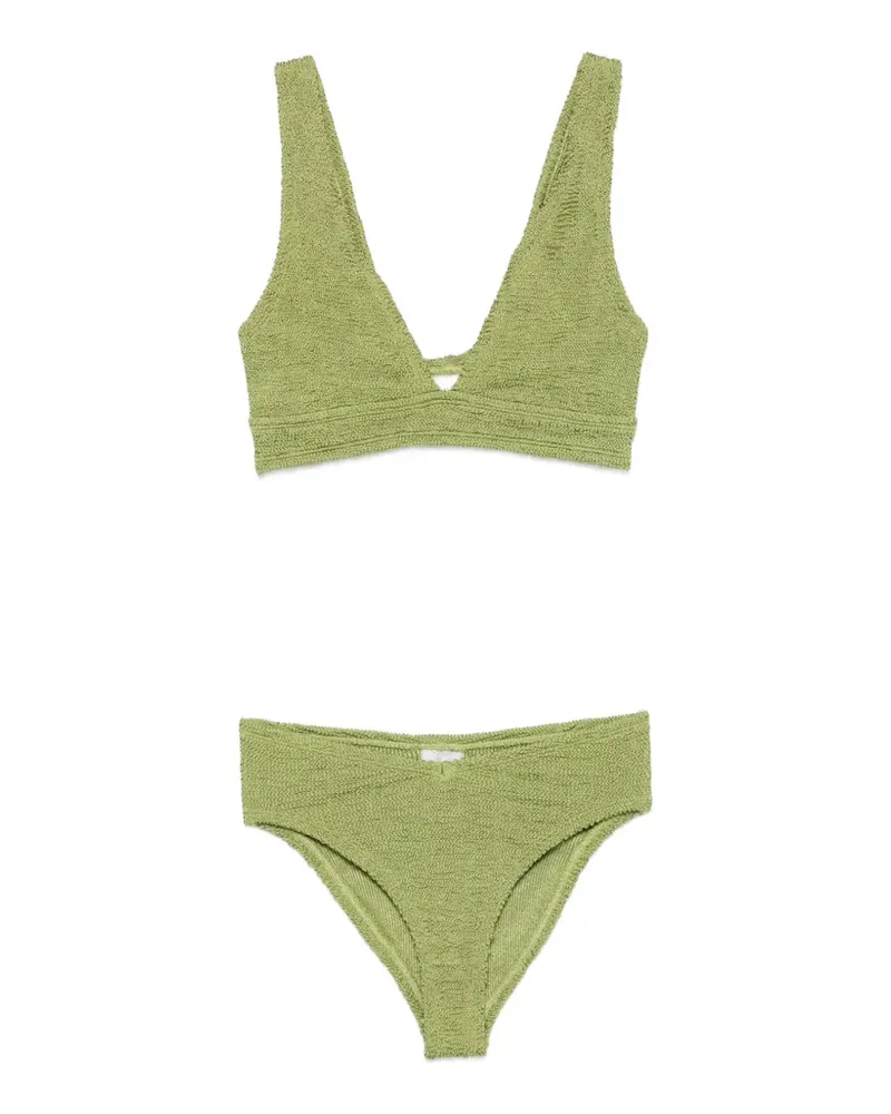 Hunza G crinkle-effect bikini - Grün Grün