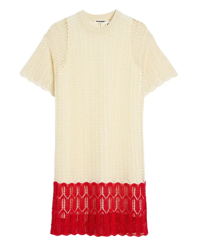 Jil Sander Gestricktes Kleid mit Pointelle-Detail - Nude Nude