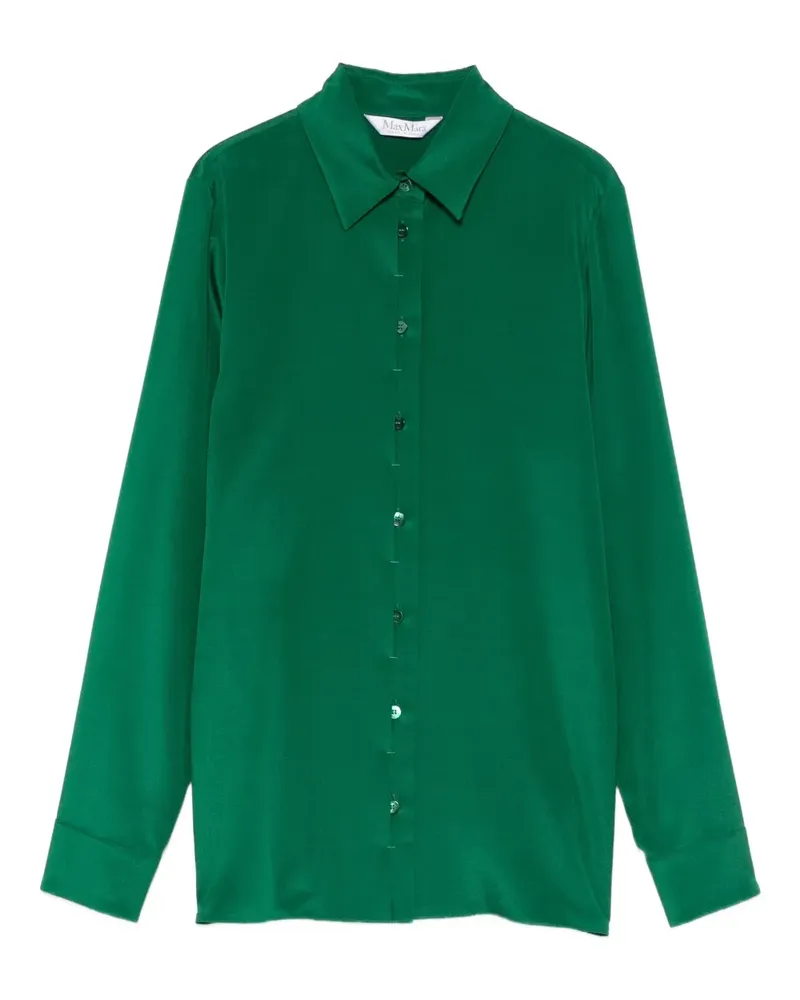 Max Mara Klassisches Hemd - Grün Grün