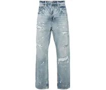 Halbhohe Anti K Canal Street Straight-Leg-Jeans