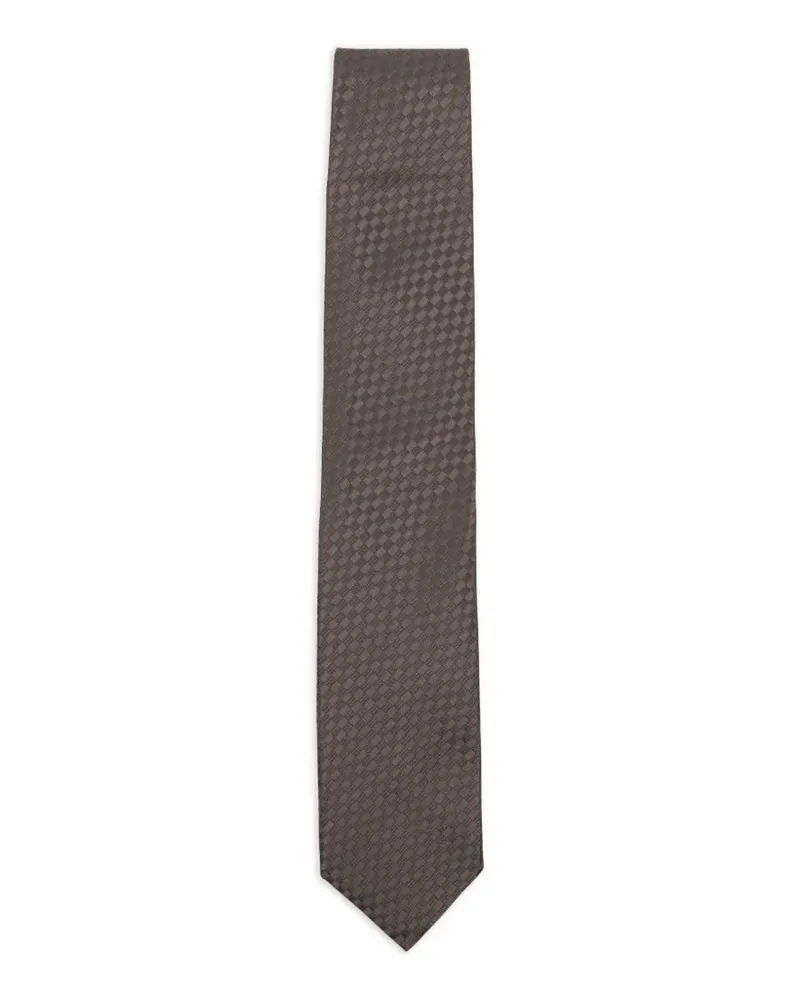 Tom Ford check-pattern silk tie - Braun Braun