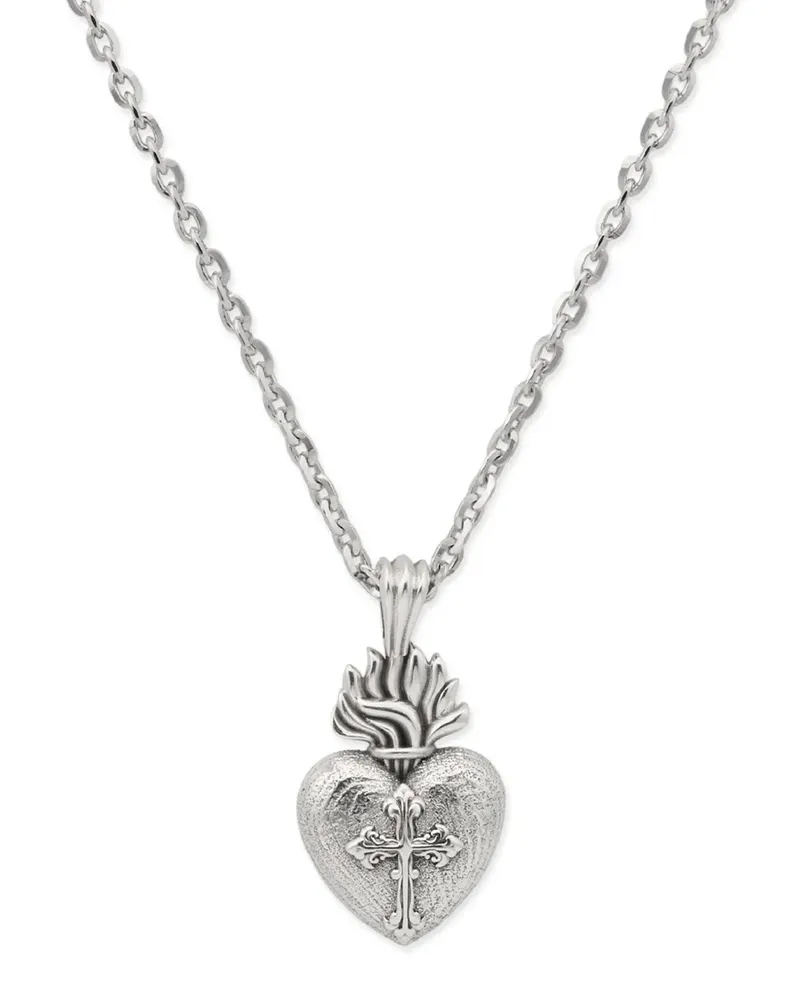 Emanuele Bicocchi Sacred Heart Halskette - Silber Silber