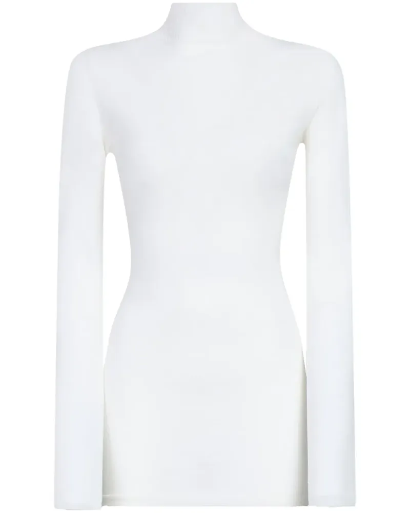 Marni Gerippter Pullover mit Stehkragen - Weiß Weiß