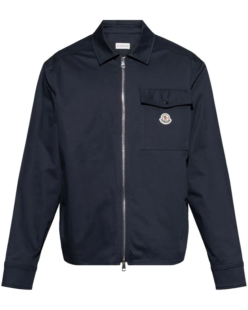 Moncler Klassische Hemdjacke - Blau Blau