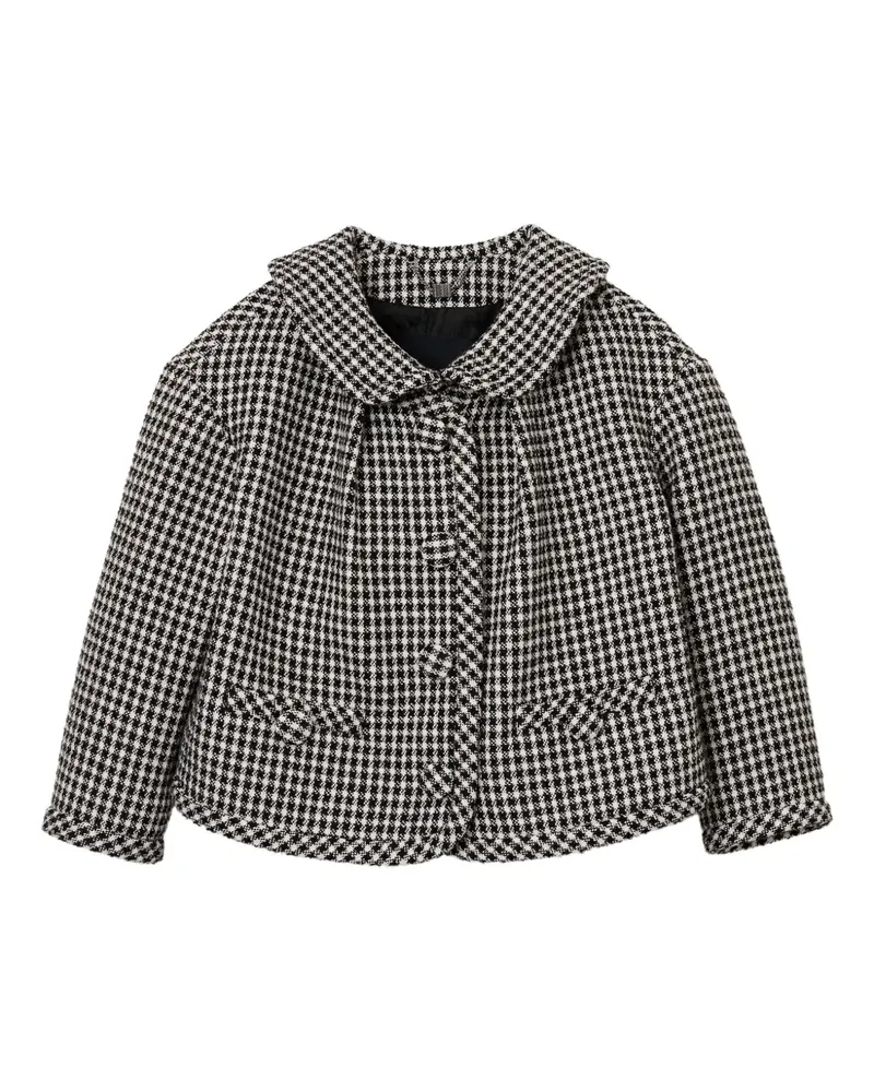 Marc Jacobs Tweed-Jacke mit Vichy-Karo - Schwarz Schwarz