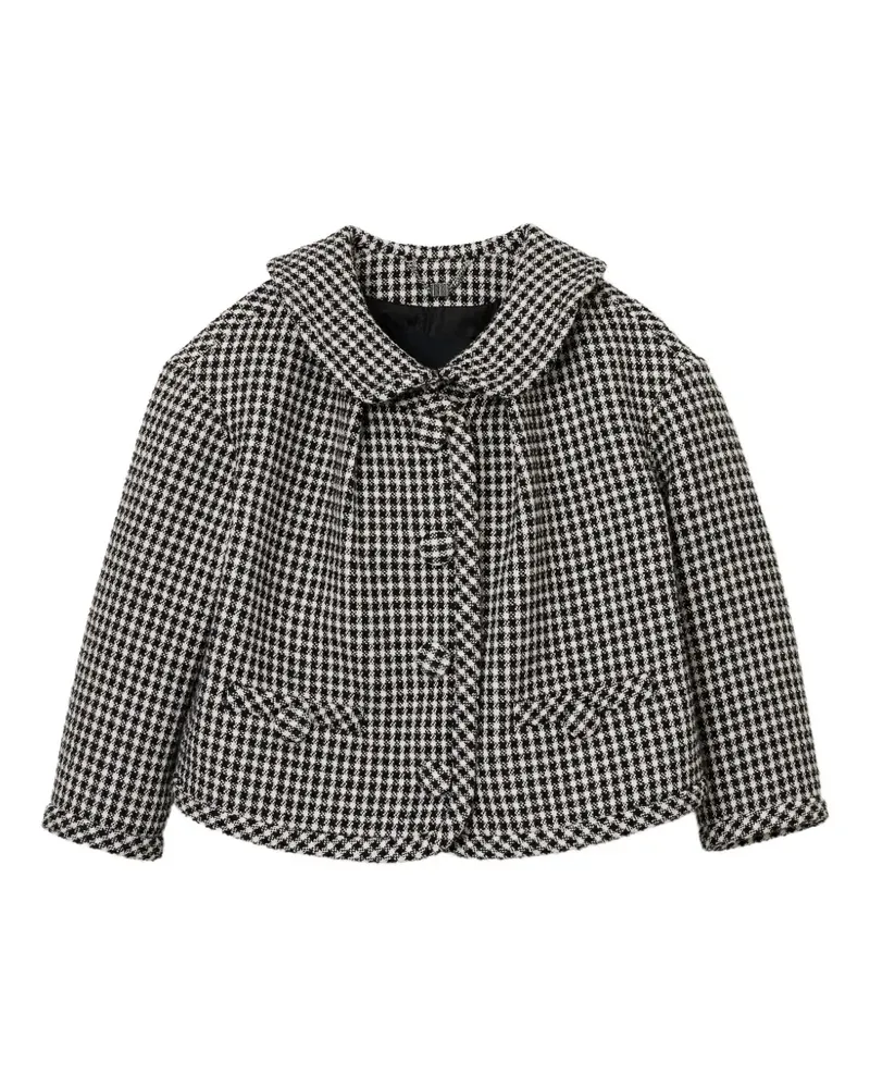 Marc Jacobs Tweed-Jacke mit Vichy-Karo - Schwarz Schwarz