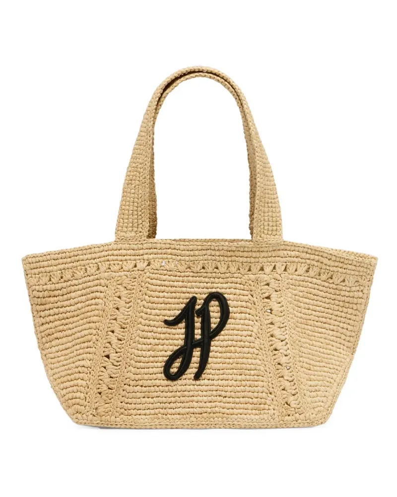 Patou Kleine JP Tote Bag mit Monogramm - Nude Nude