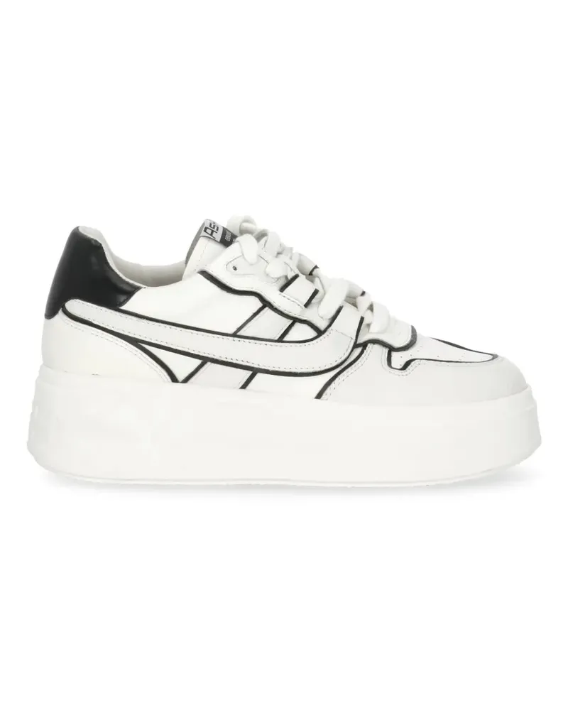 ash round-toe leather sneakers - Weiß Weiß