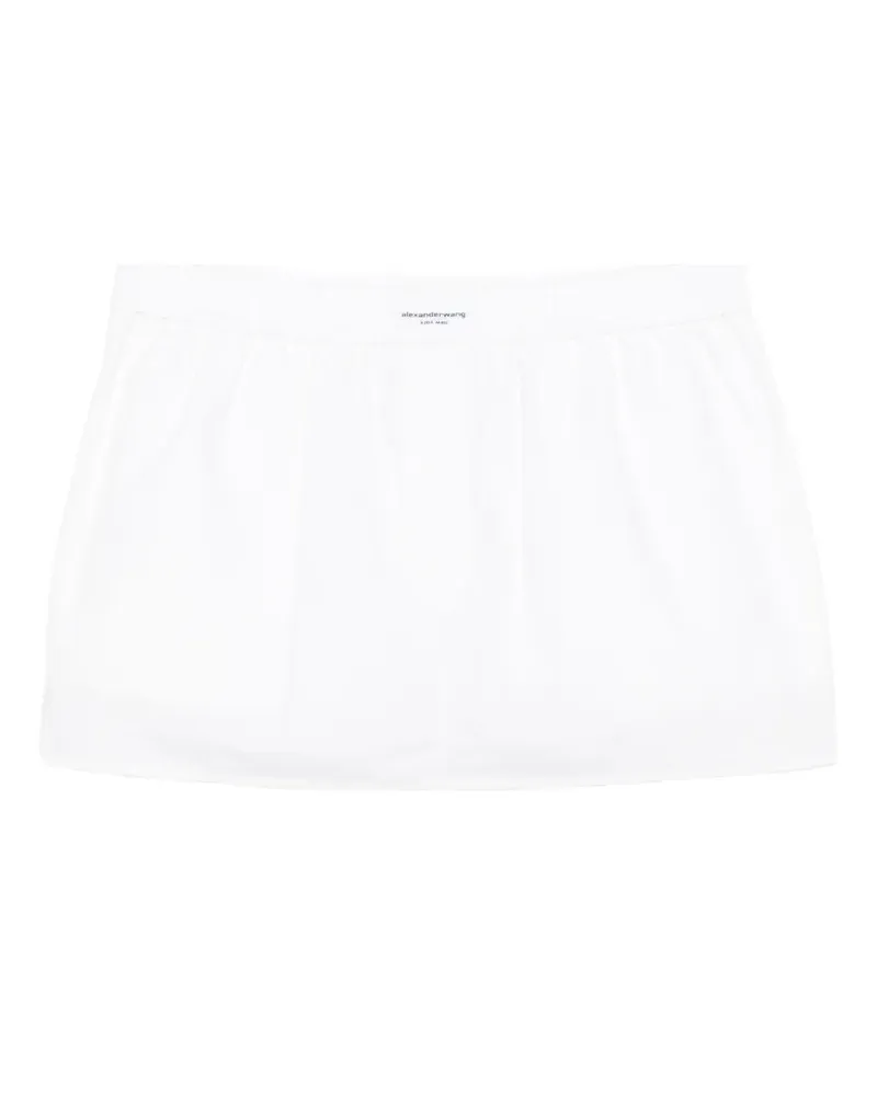 Alexander Wang mini logo-patch boxer-style shorts - Weiß Weiß