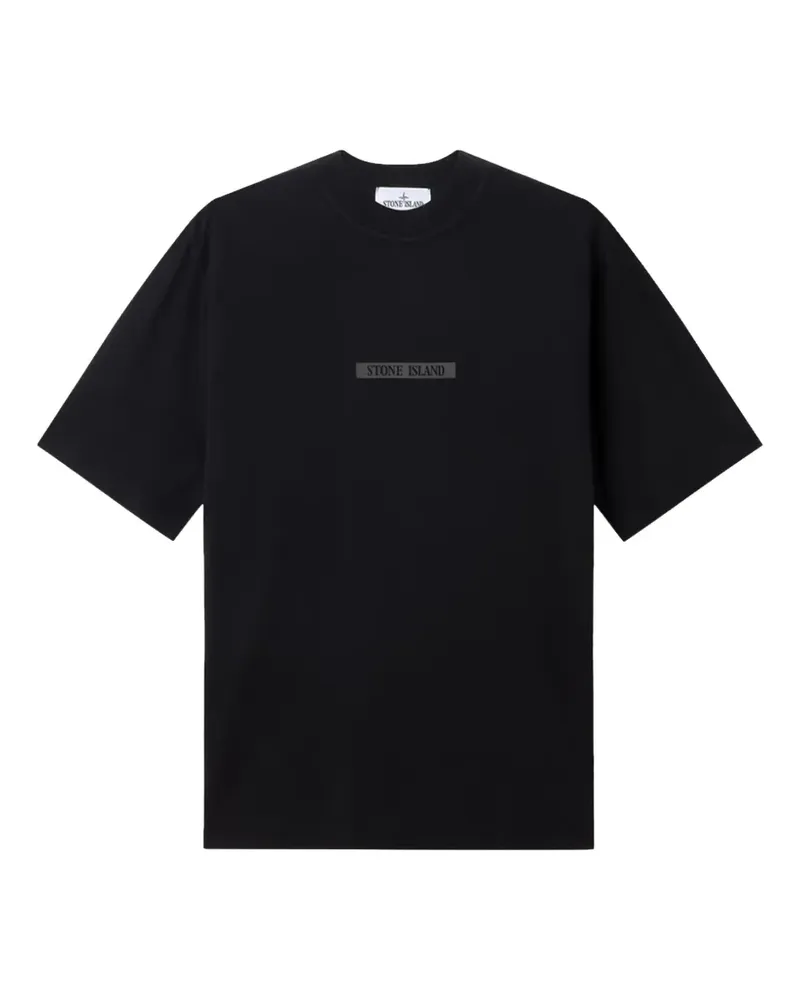 Stone Island 2100006 T-Shirt aus Bio-Baumwolljersey - Schwarz Schwarz