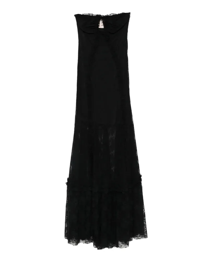 Aniye By Era ruffled lace maxi dress - Schwarz Schwarz