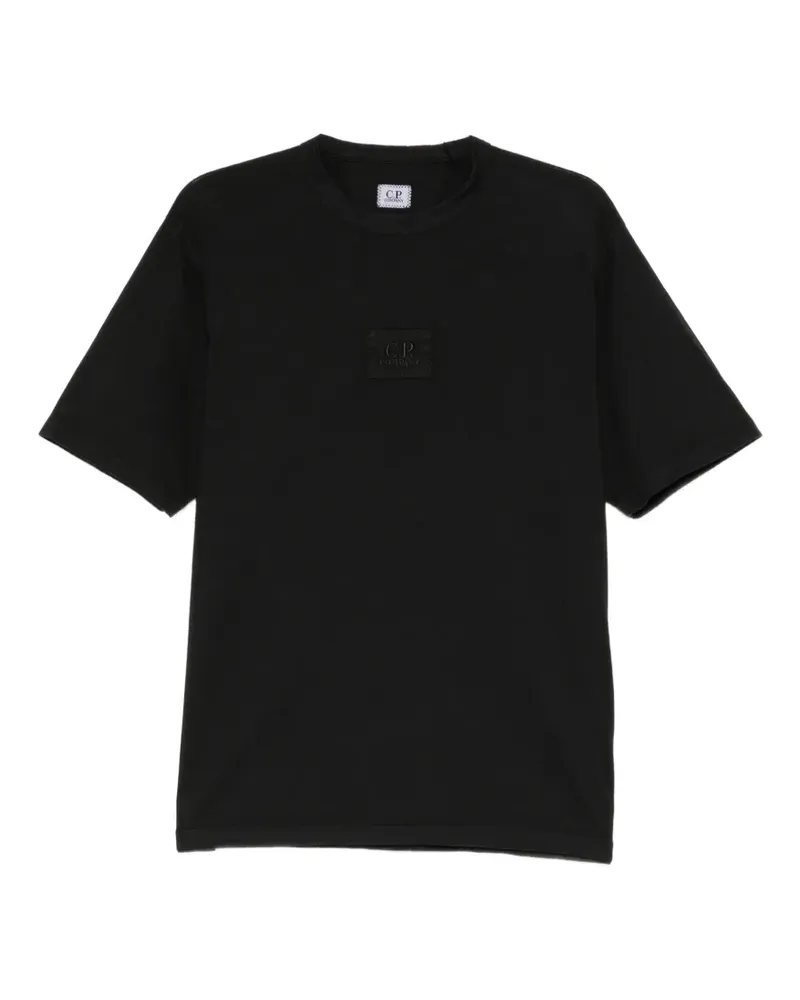 C.P. Company T-Shirt mit Logo-Patch - Schwarz Schwarz