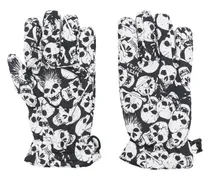 Handschuhe mit Totenkopf-Print