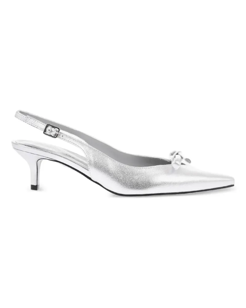 FESTA Milano bow-detail slingback pumps - Grau Grau