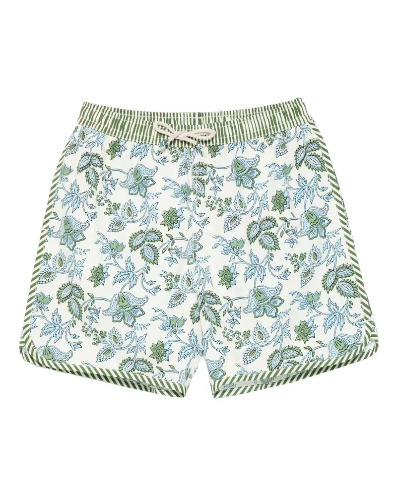 MC2 Saint Barth Comporta floral-print swim shorts - Grün Grün