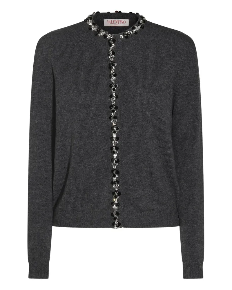Valentino Garavani Cardigan mit Pailletten - Grau Grau