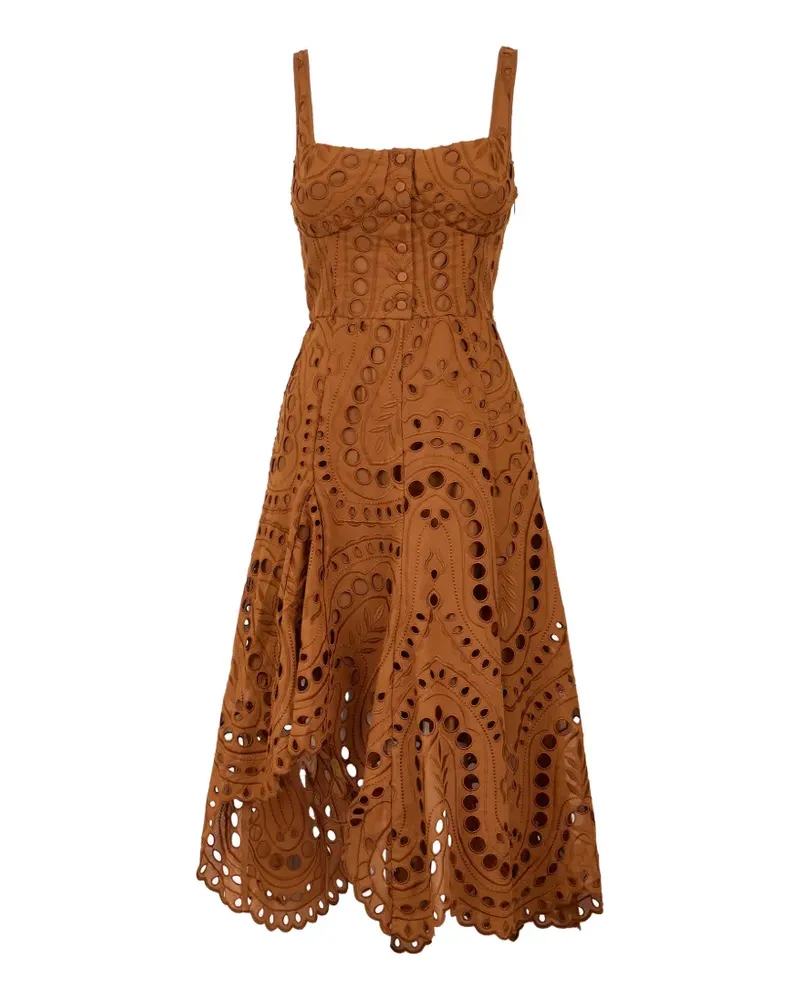 Charo Ruiz Asymmetrisches Ayla Kleid - Braun Braun