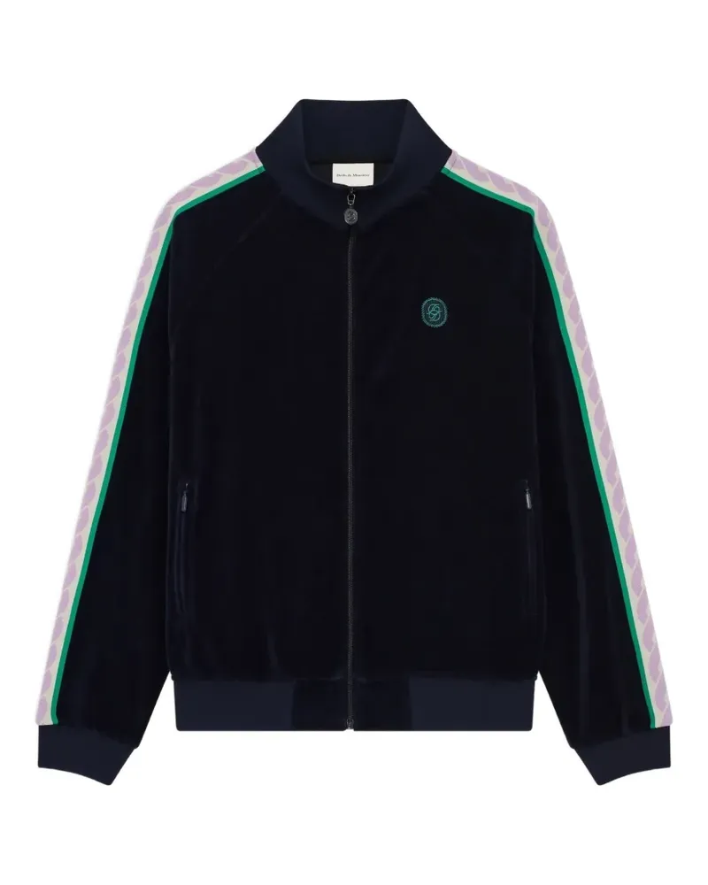 Drôle de Monsieur Sportjacke aus Samt - Blau Blau