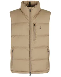 Ralph Lauren Pony logo padded gilet Nude