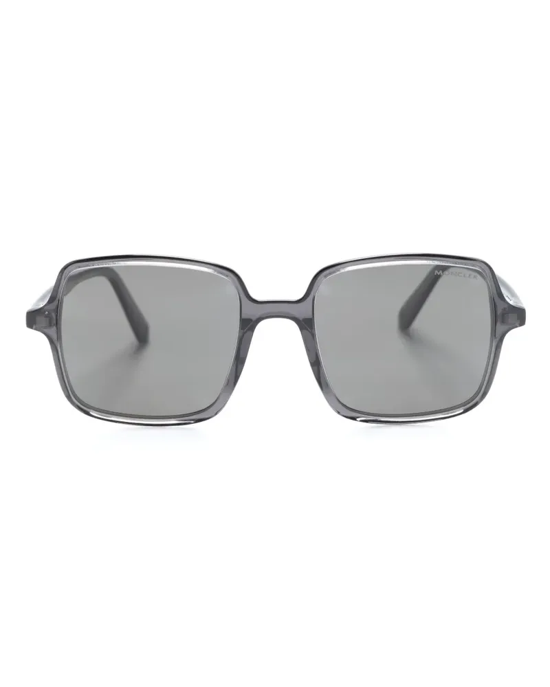 Moncler Sonnenbrille mit eckigem Gestell - Schwarz Schwarz