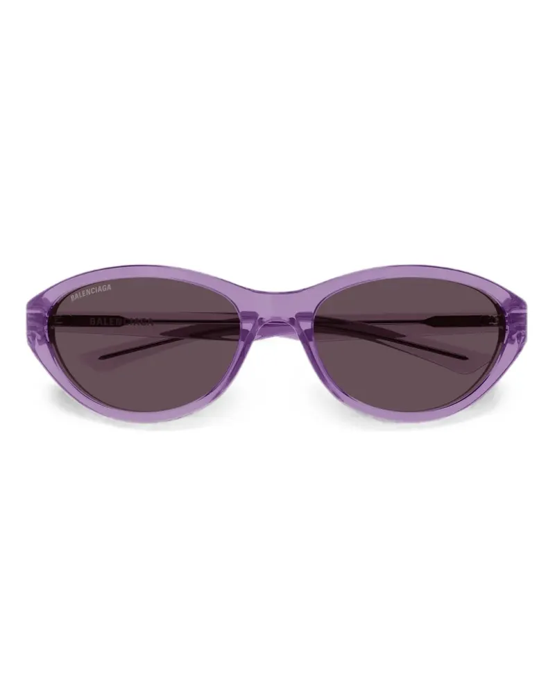 Balenciaga Sonnenbrille mit ovalem Gestell - Violett Violett