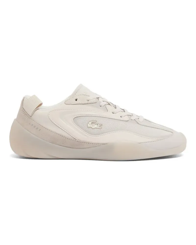 Lacoste panelled suede-trim low sneakers - Nude Nude