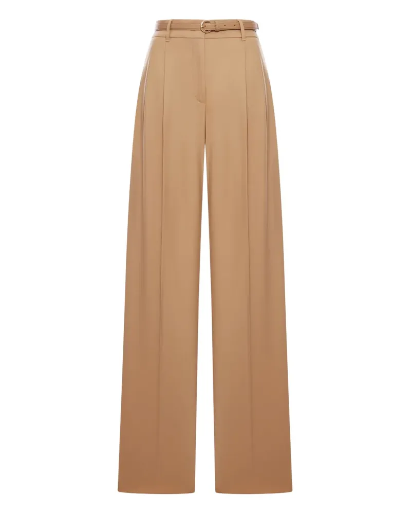 Max Mara Hose mit Gürtel - Braun Braun