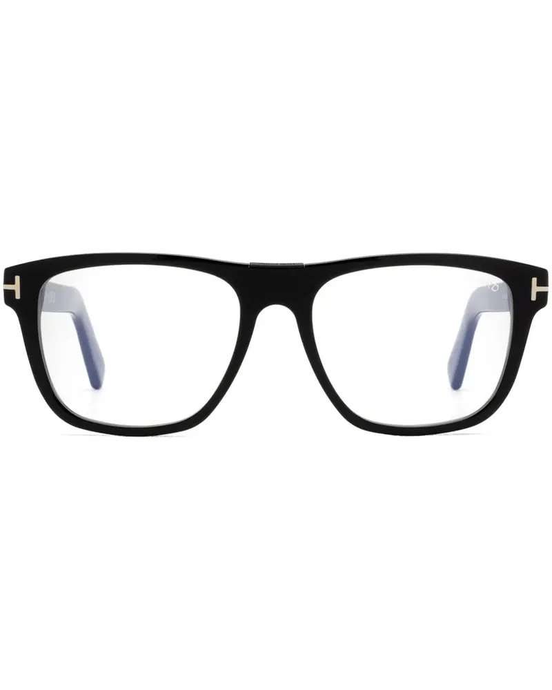 Tom Ford Brille mit eckigem Gestell - Schwarz Schwarz
