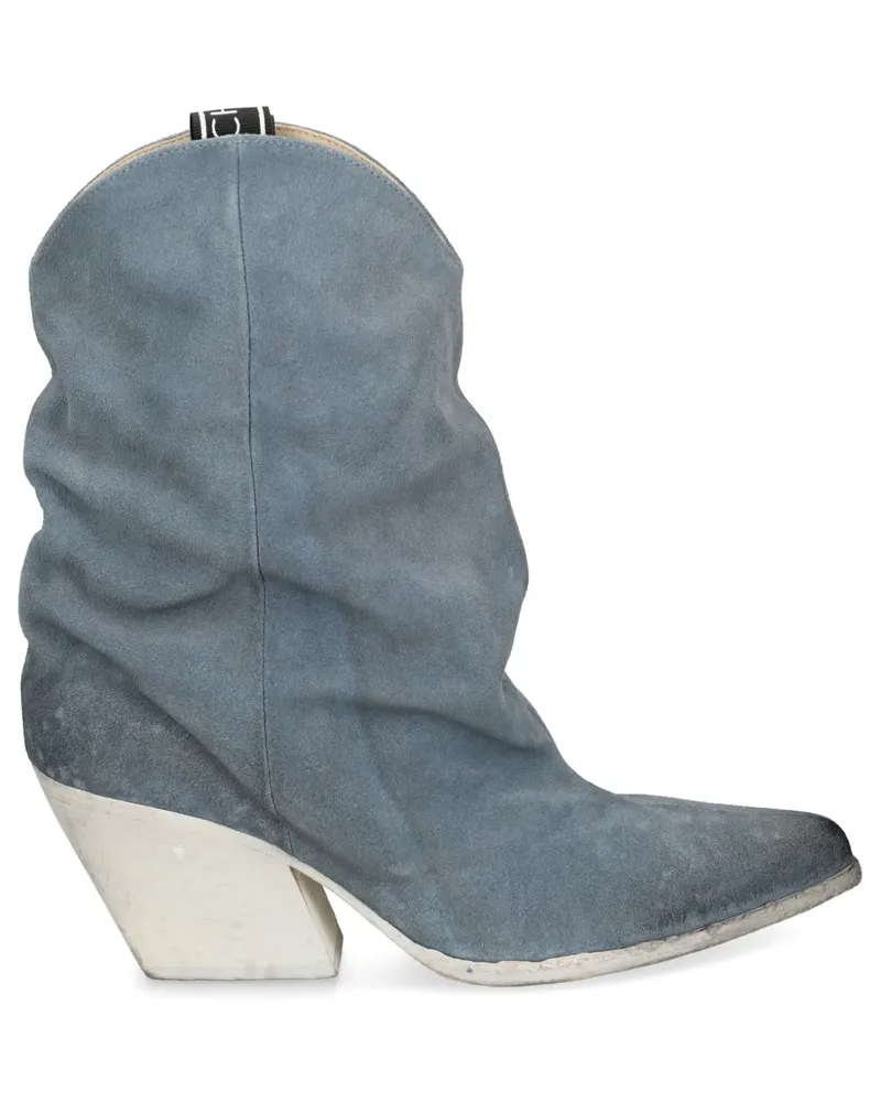 Elena Iachi Stiefel im Distressed-Look - Schwarz Schwarz