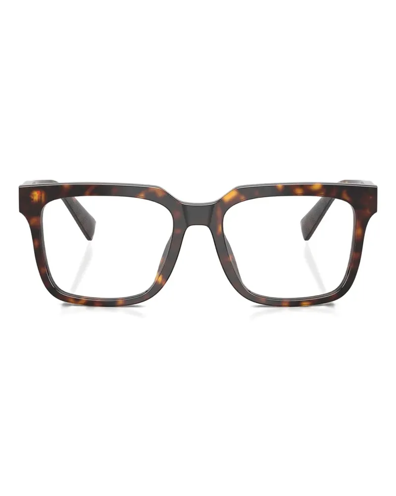 Dolce & Gabbana Brille mit eckigem Gestell - Braun Braun