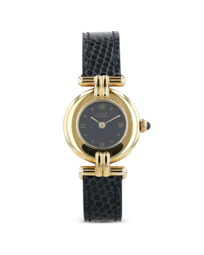 Cartier 1990s Must Colisée 24mm - Schwarz Schwarz