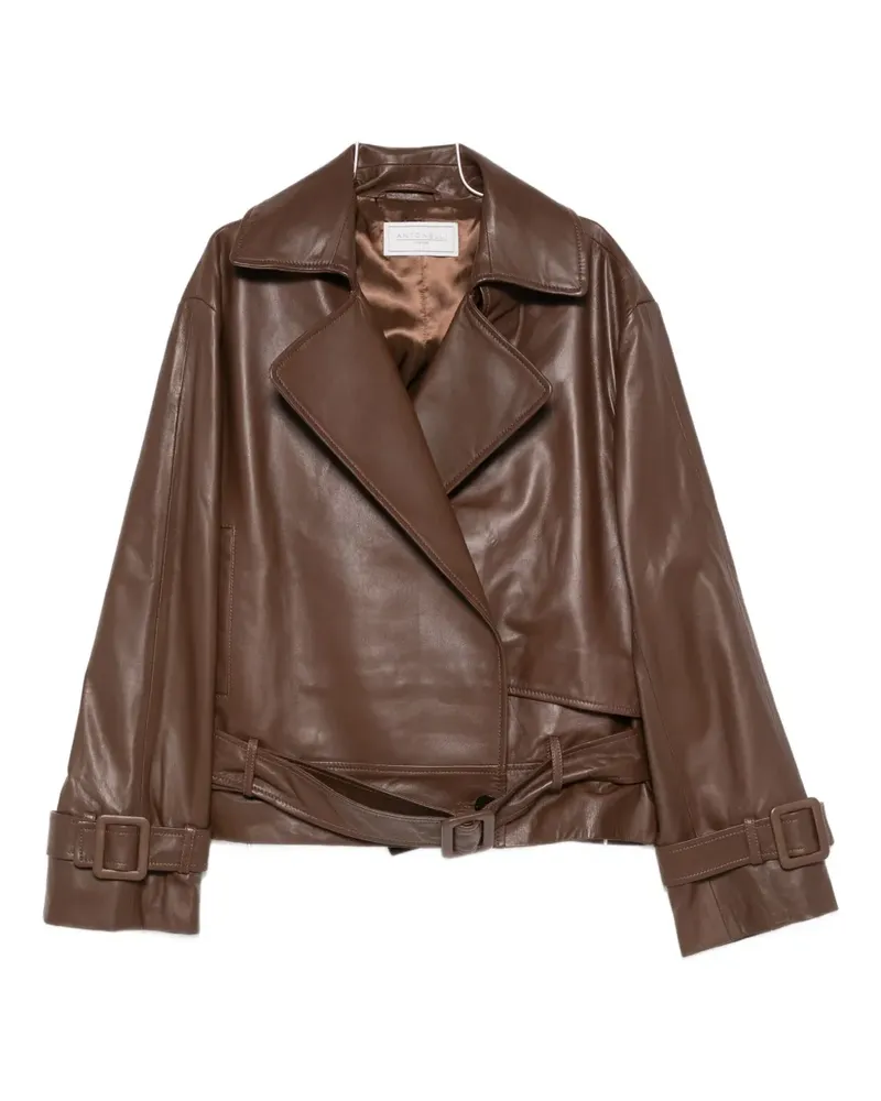 Antonelli Firenze belted jacket - Braun Braun