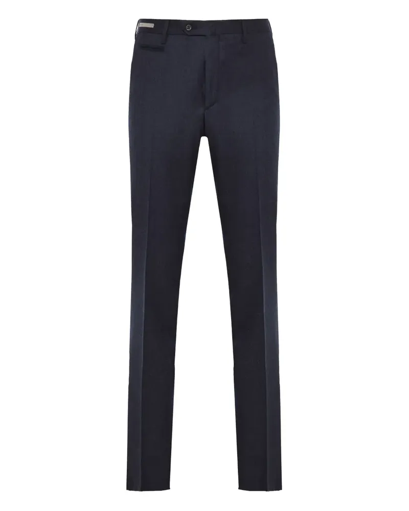 Corneliani Strukturierte Wollhose - Blau Blau