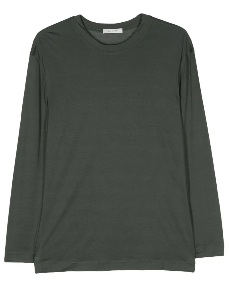 Christophe Lemaire Langarmshirt aus Seide - Grau Grau