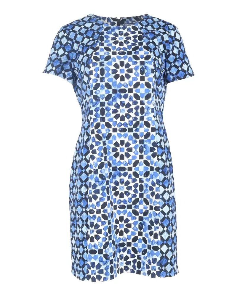 Michael Kors Kurzes Kleid mit Print - Blau Blau