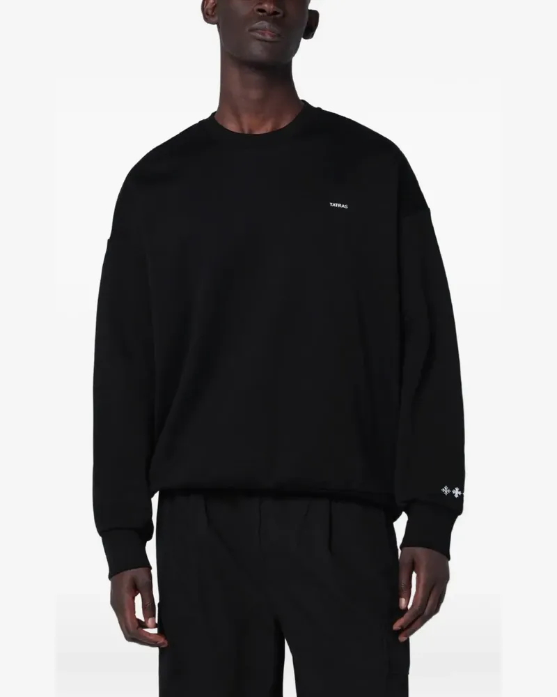TATRAS logo-print drop-shoulder sweater - Schwarz Schwarz