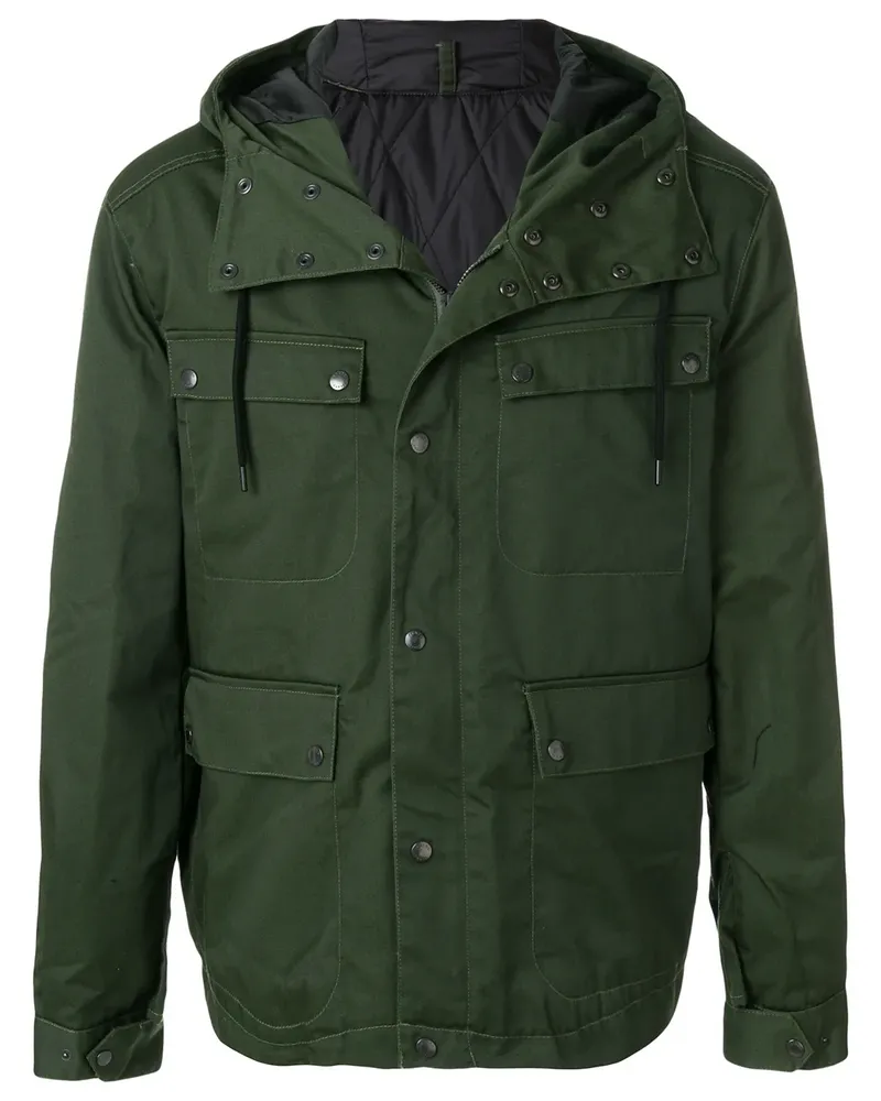 Kenzo Paris Parka mit Logo-Print - Grün Grün