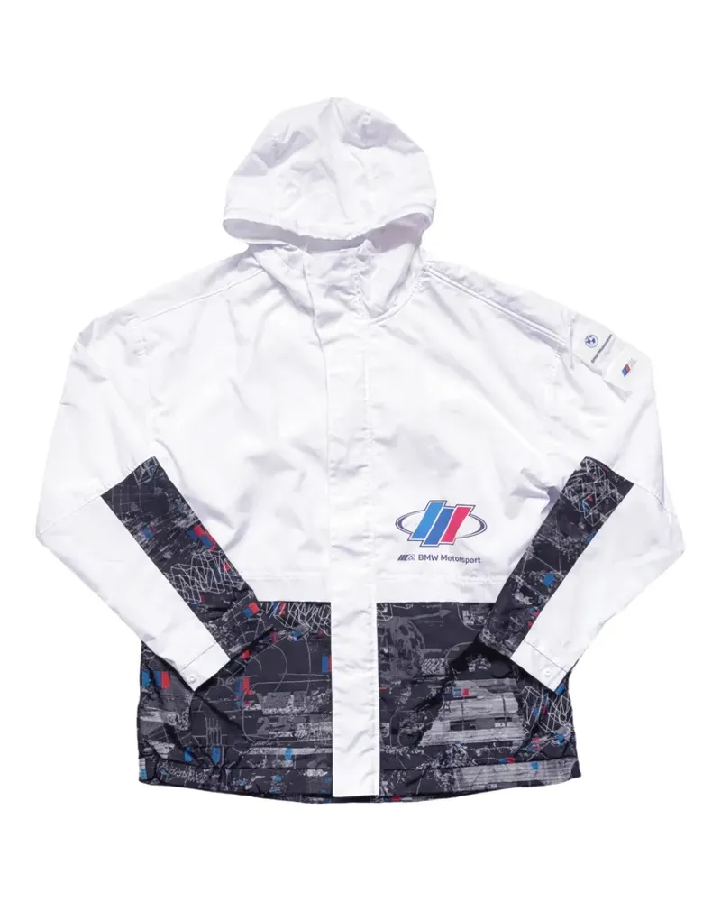 Puma BMW Motorsport Kapuzenjacke mit Grafik - Weiß Weiß