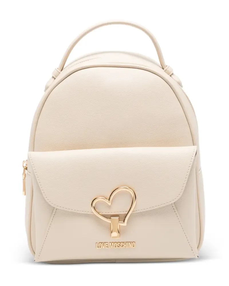 Moschino heart-detail backpack - Nude Nude