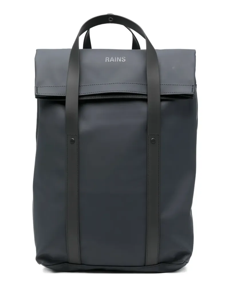 RAINS logo-detail backpack - Blau Blau