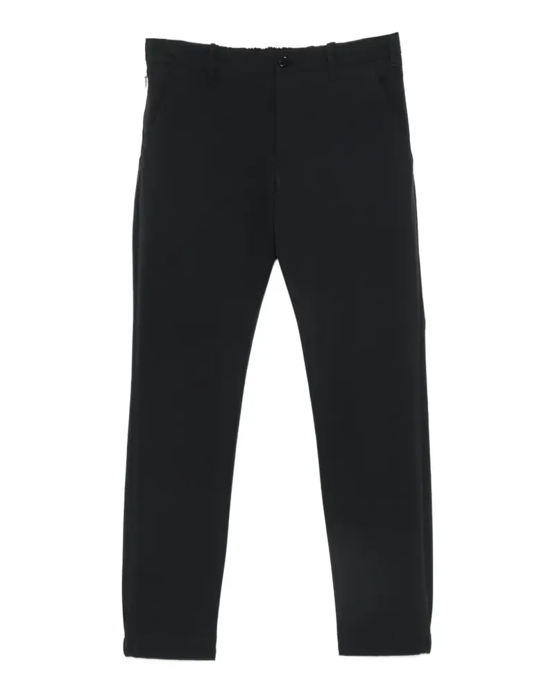 Incotex elasticated-waistband trousers - Schwarz Schwarz