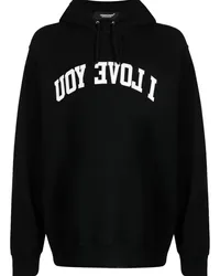 Undercover Hoodie mit Slogan-Print Schwarz