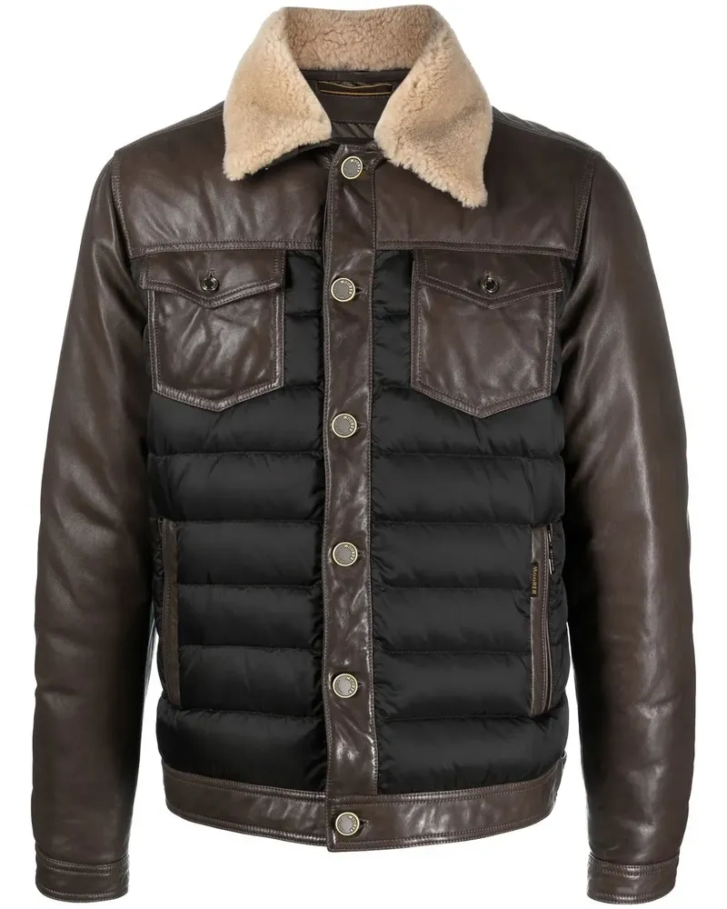 MOORER Mondor-Fur-104S Jacke - Schwarz Schwarz