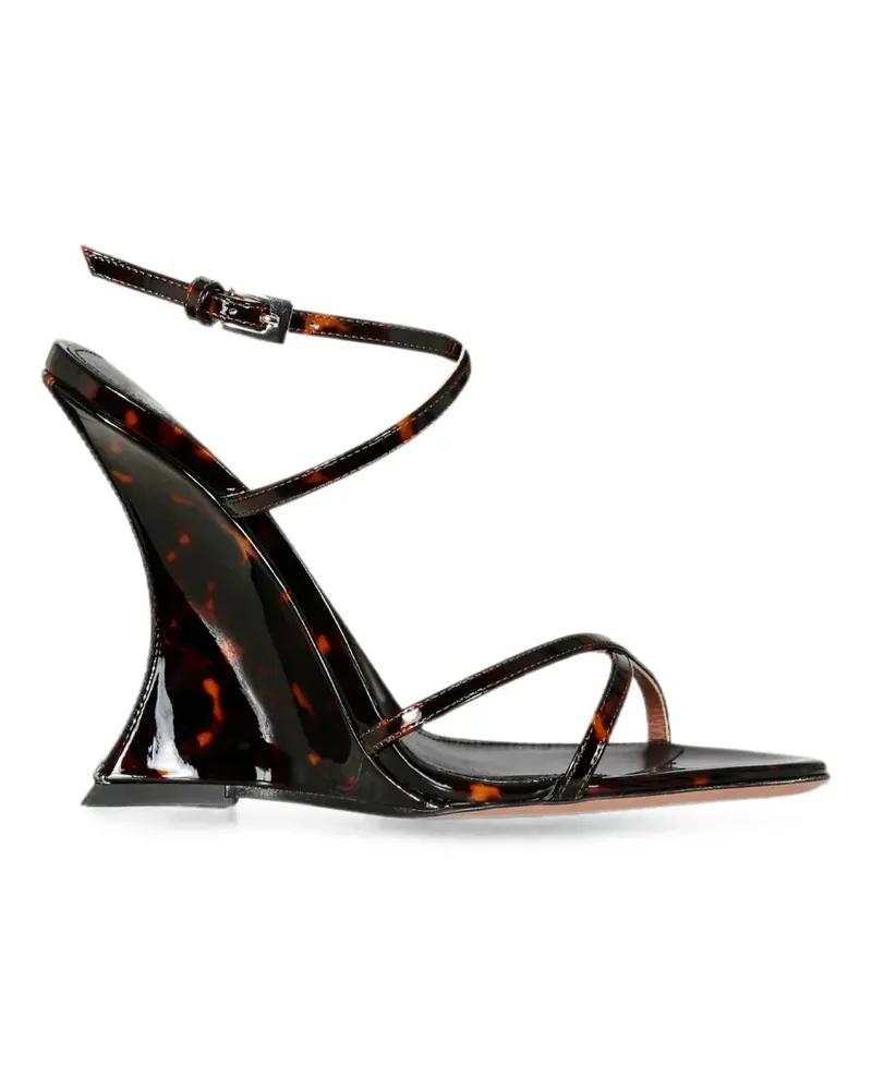 Paris Texas Nina Wedge-Sandalen - Schwarz Schwarz