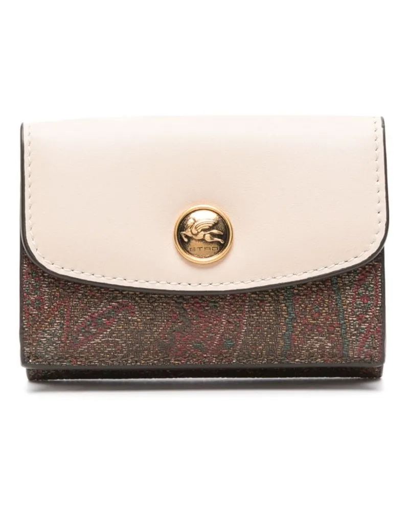Etro Portemonnaie aus Paisley-Jacquard - Nude Nude